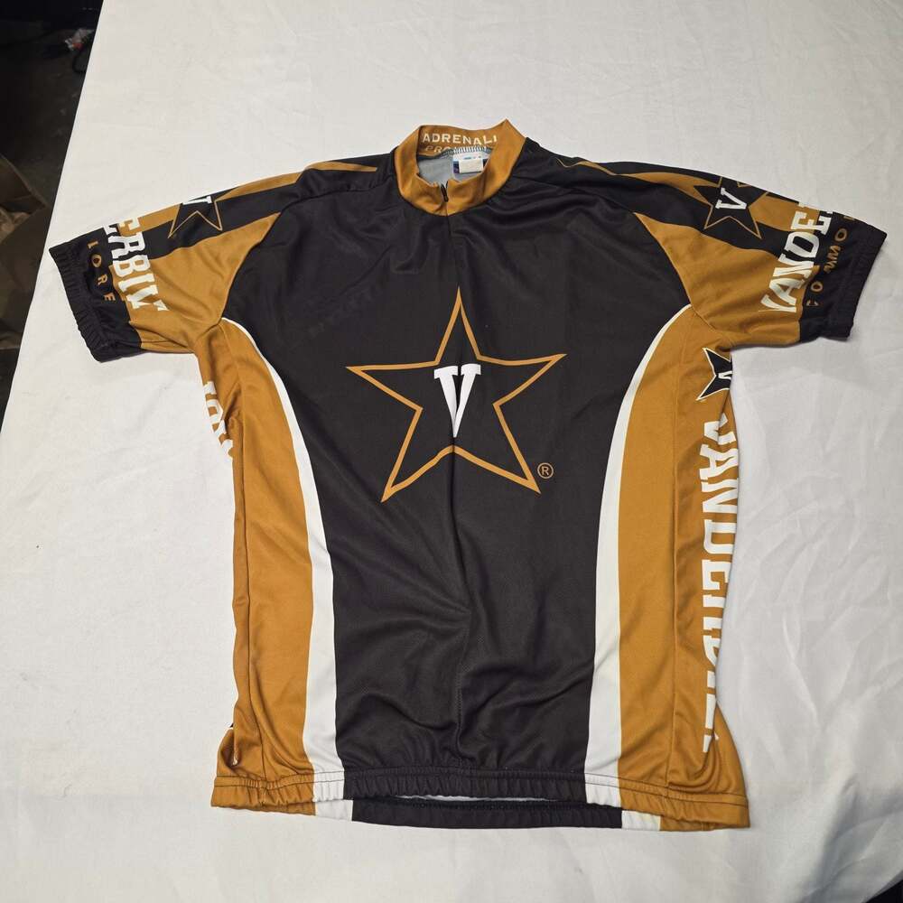 Vanderbilt University Commodores Full Zip Cycling Jersey Adrenaline Promotions